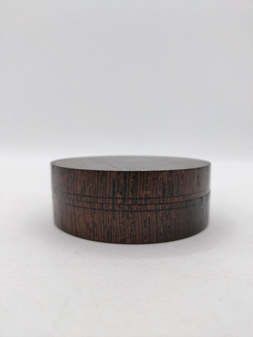 c750【新品・未使用品】 香合 鉄刀木 福田芳朗 山中 木箱 茶道具
