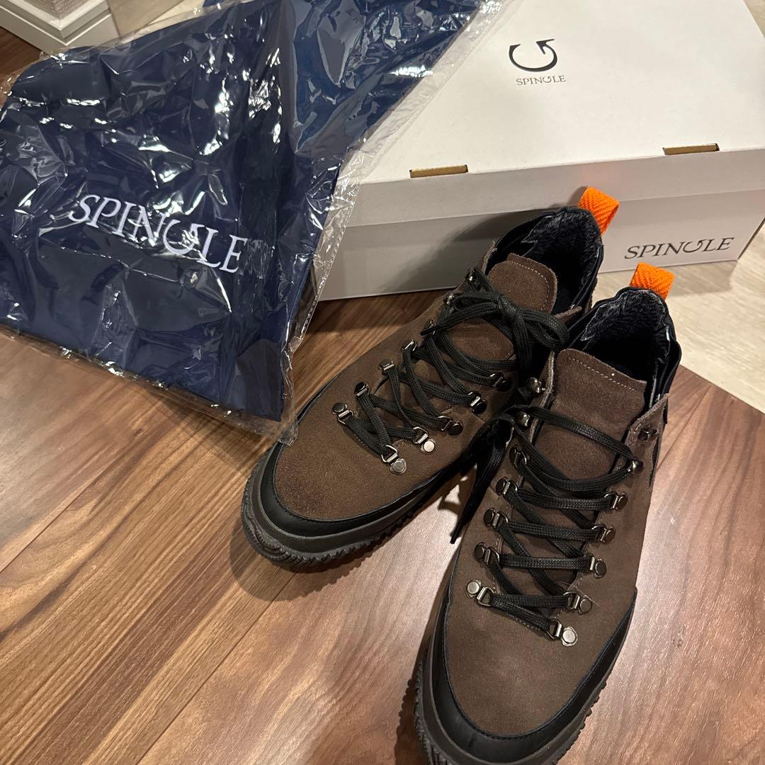 美品 スピングルムーブ ハイカットスニーカー ブラウン　Ｌ
