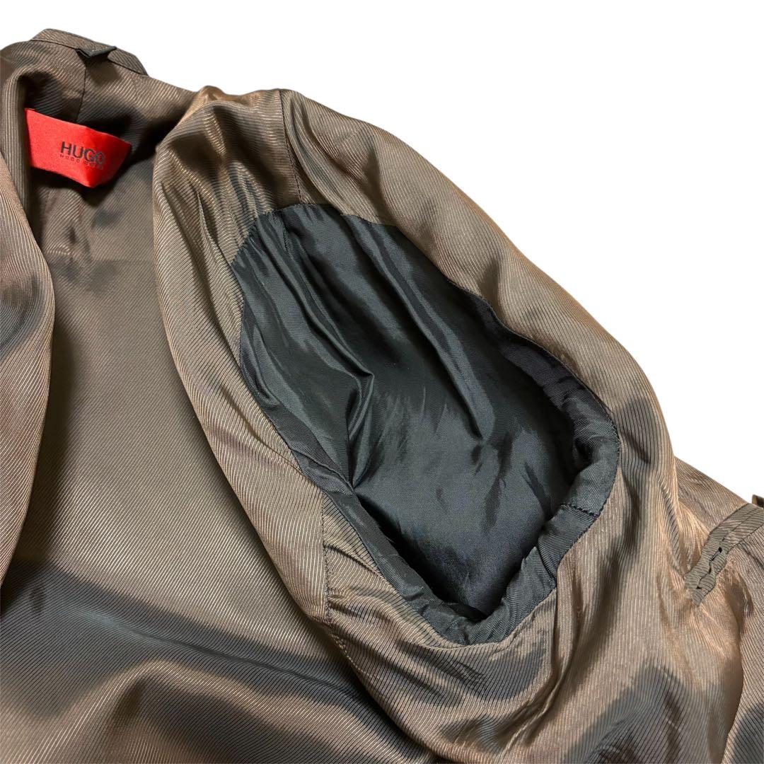 HUGO BOSS ヒューゴ　ウールコート キャメル メンズ ステンカラー