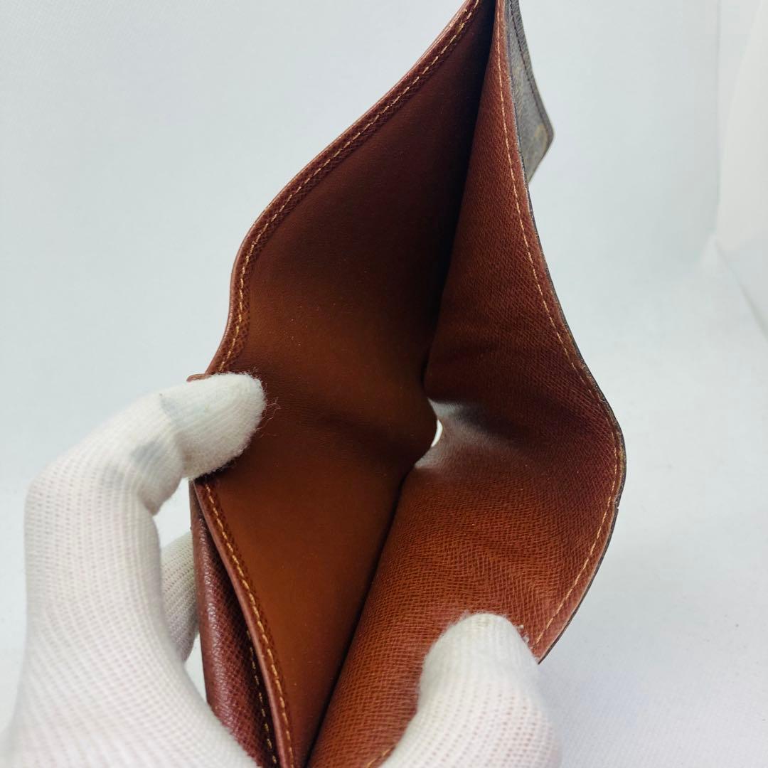 ルイヴィトン モノグラム ポルトフォイユ マルコ　二つ折り財布 茶色 863