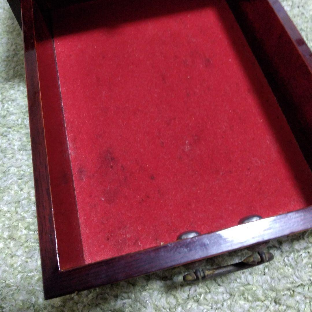 ◆レトロ◆木製アクセサリーケース ミラー付き