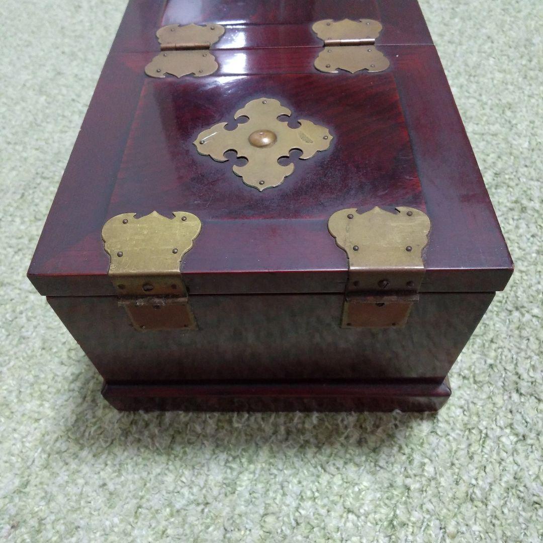 ◆レトロ◆木製アクセサリーケース ミラー付き