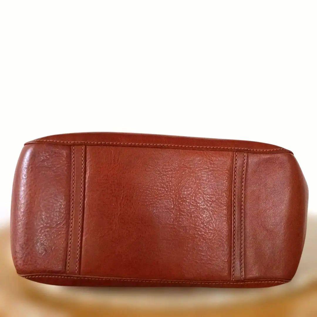 ゲンテン　トートバッグ　 ロック・鍵収納チャーム付き　 ブラウン