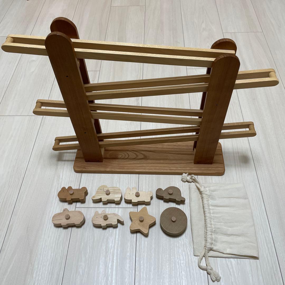 なかよしライブラリー　ころころ動物　もぐもぐボックス　木製知育玩具いろいろセット