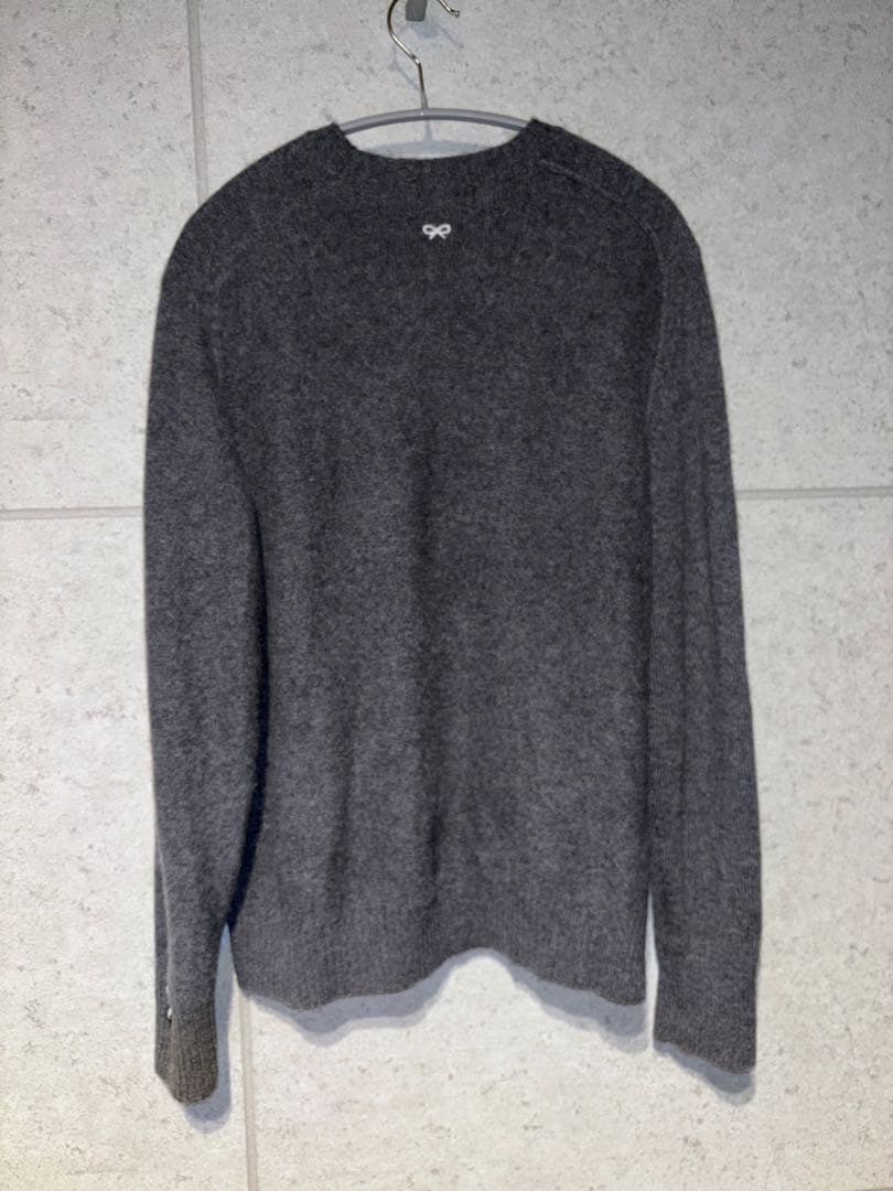 UNIQL ANYA HINDMARCHカシミヤ100 ニット　グレー XL