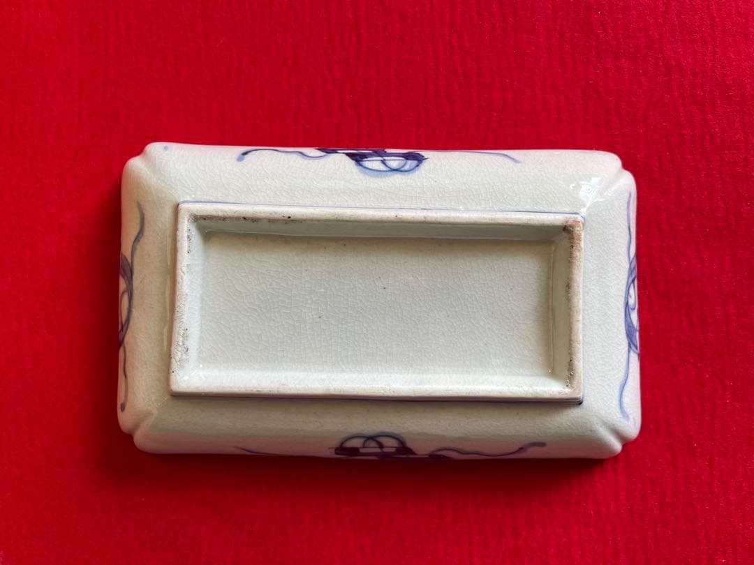 有田焼 伊万里焼 古伊万里 色絵 角皿 5枚 管理A3148