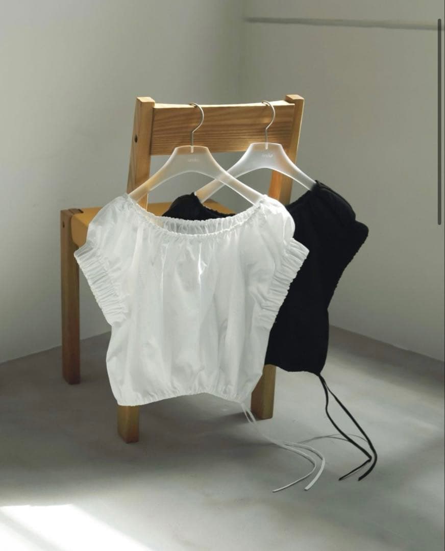 トップス anuke Gather Offshoulder Tops