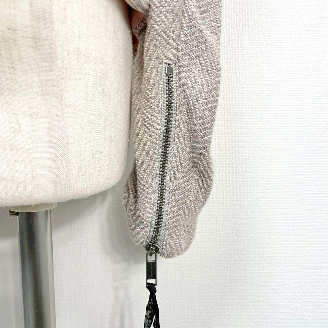 y2k❤️ 00s DIESEL ヘリンボーン コットン ライダースジャケット