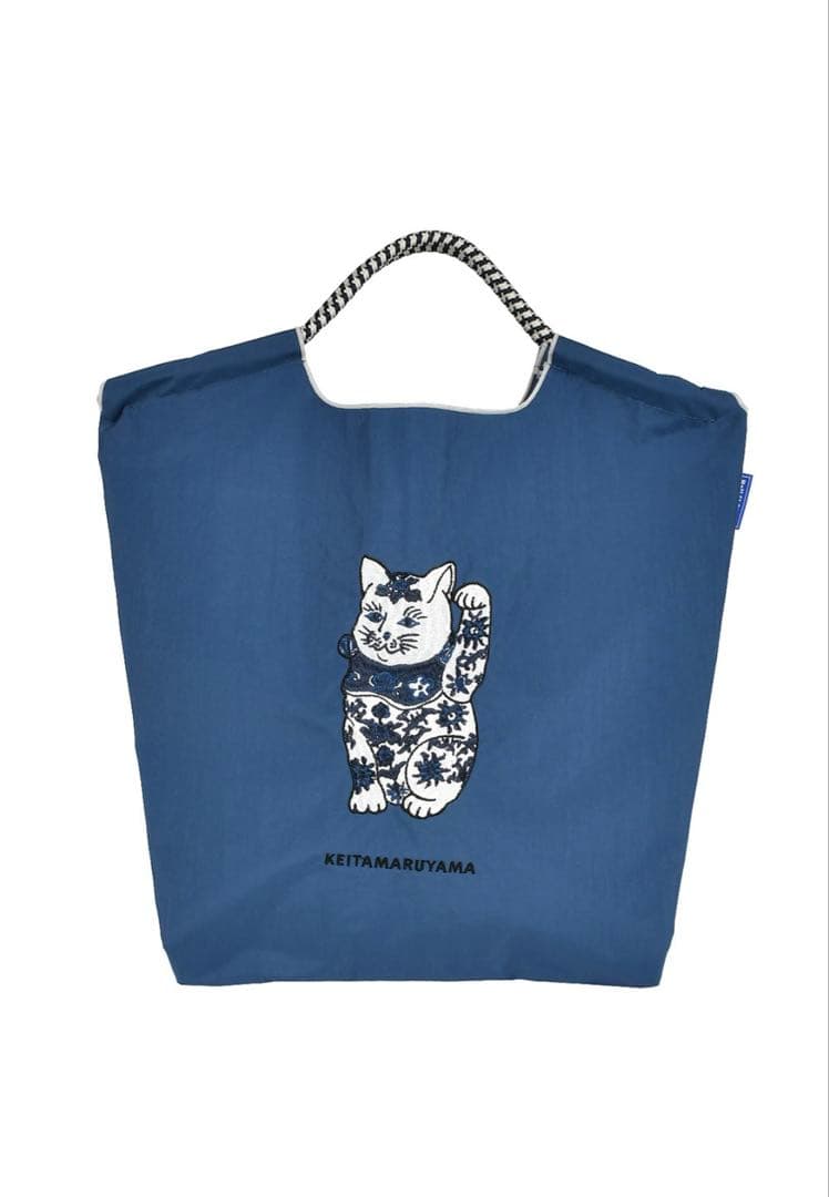 ケイタマルヤマ　Ball&Chain エコバッグ　招き猫