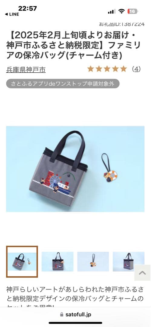 新品未開封◆ふるさと納税◆ファミリア◆限定品◆保冷バッグ