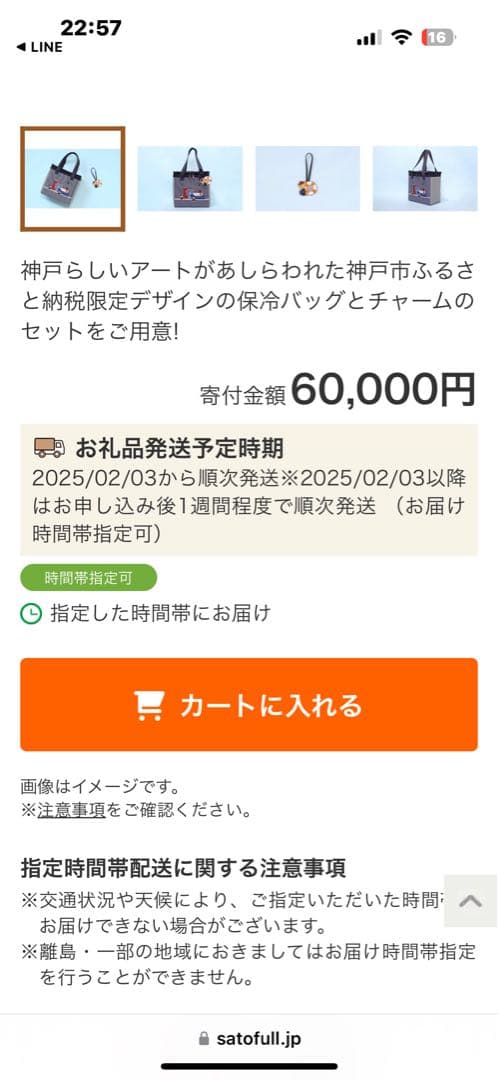 新品未開封◆ふるさと納税◆ファミリア◆限定品◆保冷バッグ
