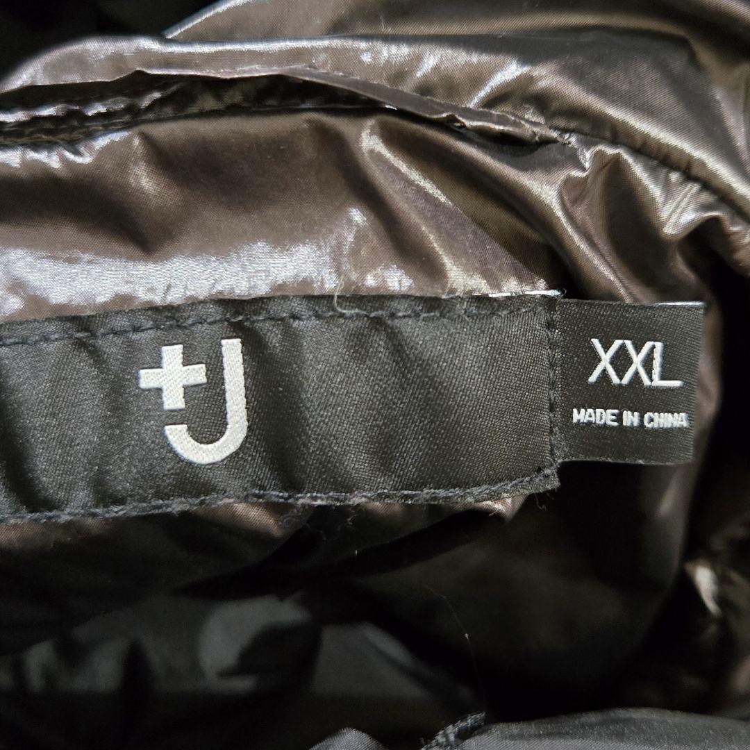 +J　ダウンロングコート　XXL　ブラック　ユニクロ　フード付