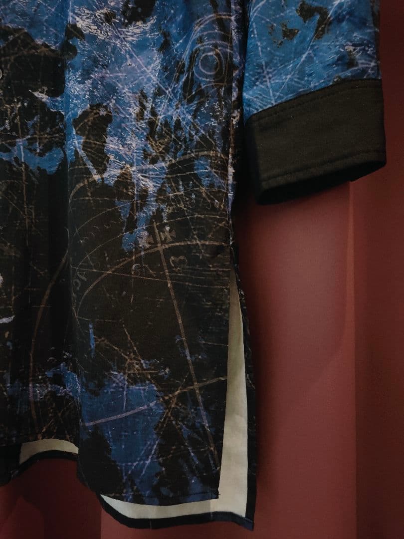 美品 CIVARIZE バイカラープリントシャツ