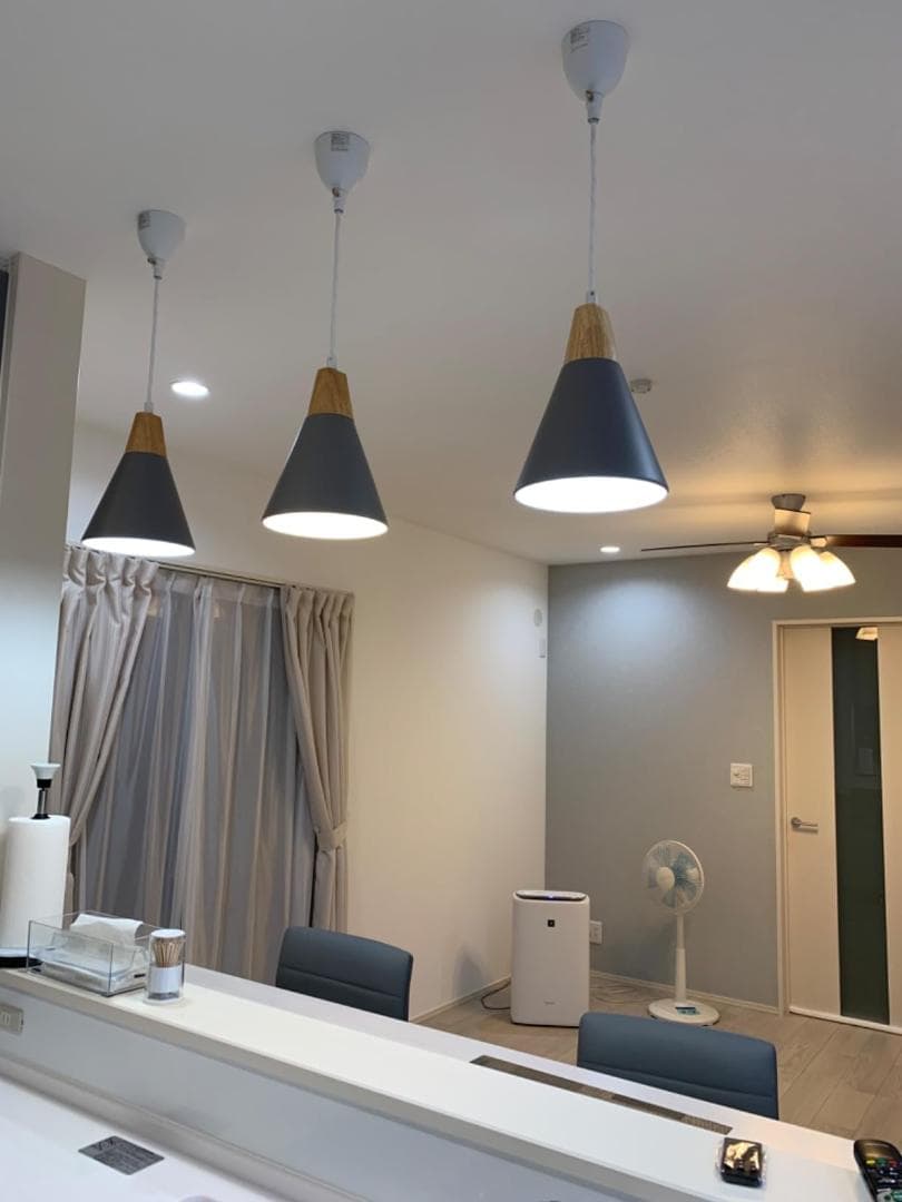 ぼん家具 ペンダントライト 北欧 天井照明 LED電球専用 1灯 直径20cmp