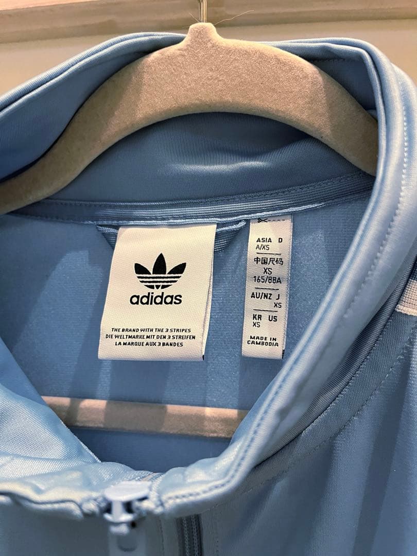 adidas SNIDELコラボ 水色ジャージ XSサイズ 美品　完売商品