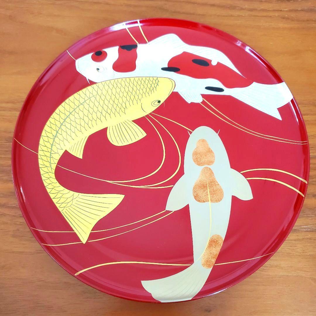 【新品未使用】山田平安堂　漆器　絵皿　飾り皿