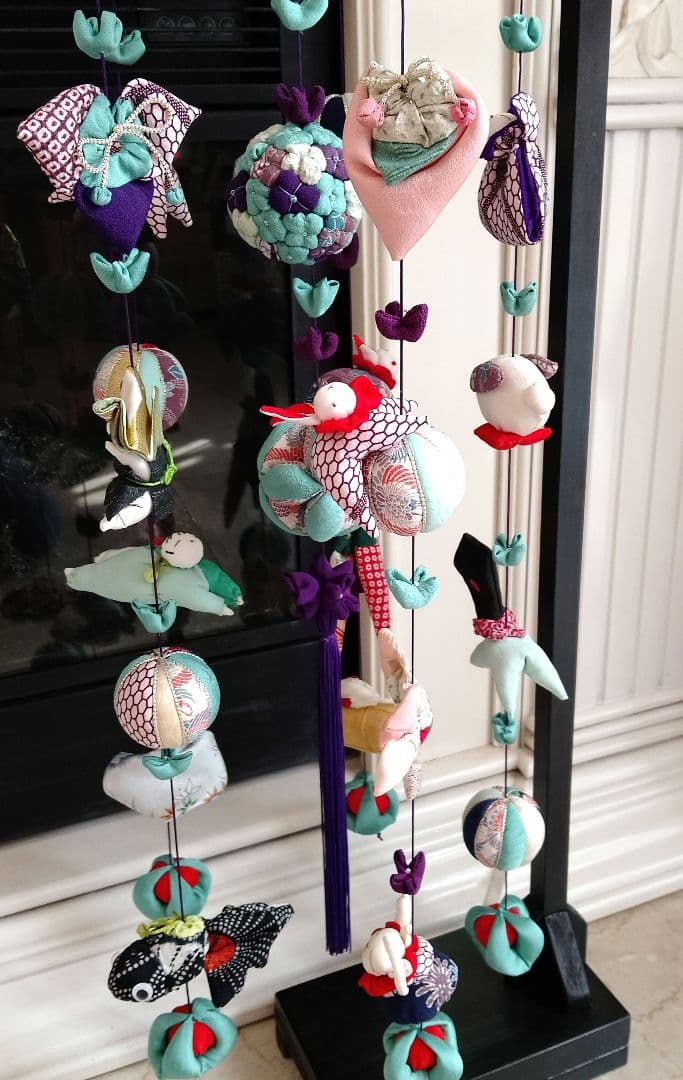 吊るし飾り　吊るし雛　ちりめん細工 　 ハンドメイド　ひな祭り