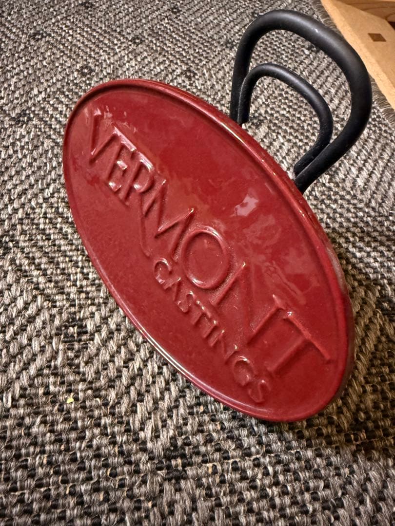 VERMONT CASTINGS 鋳鉄製　ホウロウレッド　カラーサンプルプレート