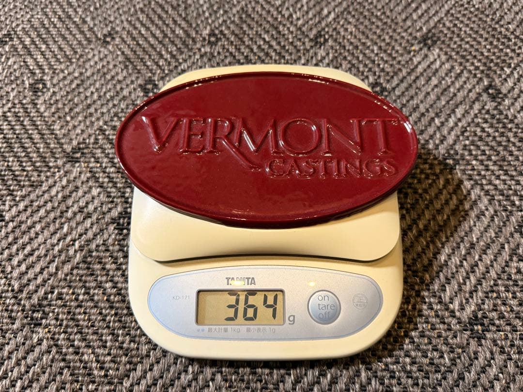 VERMONT CASTINGS 鋳鉄製　ホウロウレッド　カラーサンプルプレート
