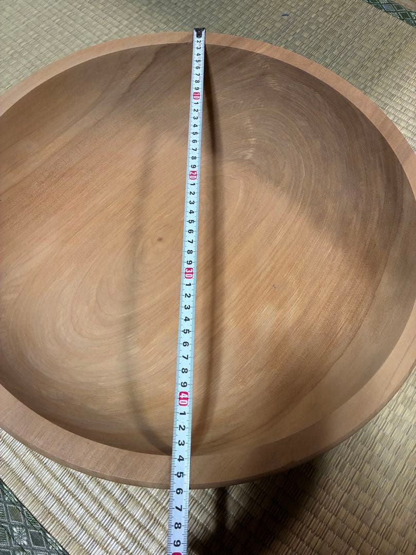 革職人　木製 天然木　寿司桶 こね鉢　直径46cm