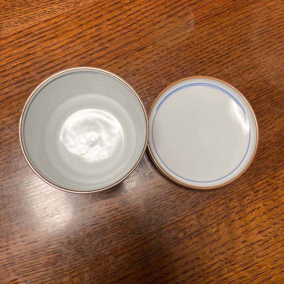 新品未使用　京焼　清水焼 京泉工芸　茶碗蒸し　五客揃え