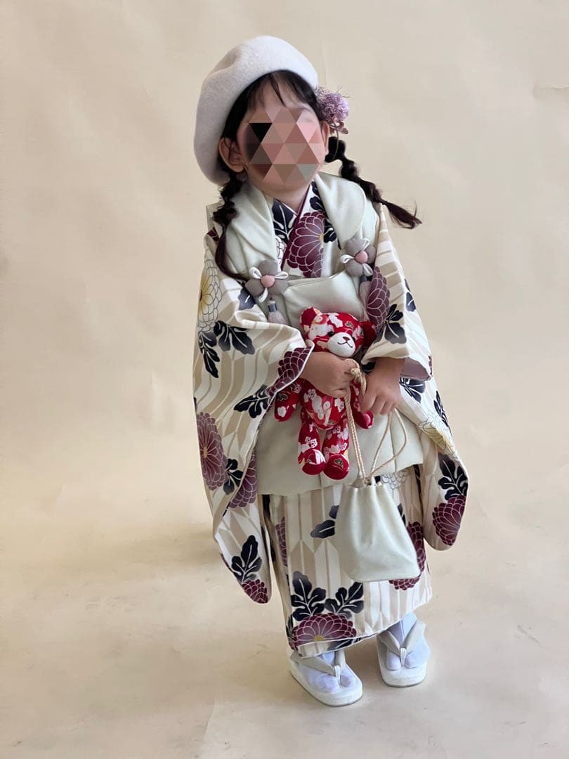 七五三 3歳 女の子 着物フルセット ニコアンティーク