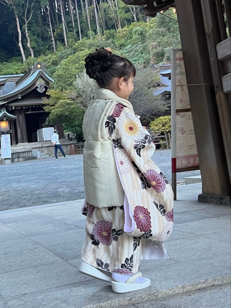 七五三 3歳 女の子 着物フルセット ニコアンティーク