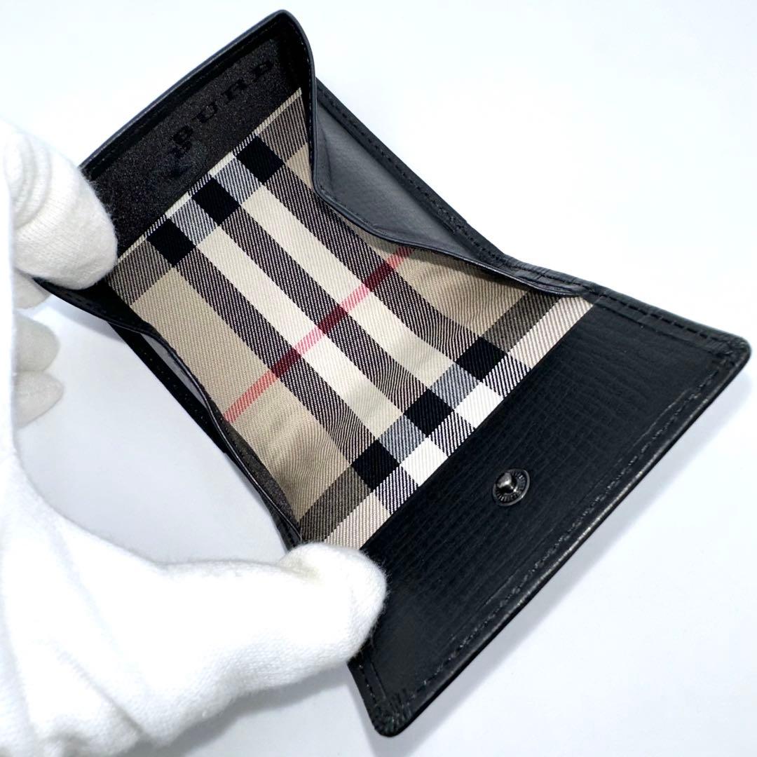 BURBERRY バーバリー ケース チェック柄 ブラック 外箱付き
