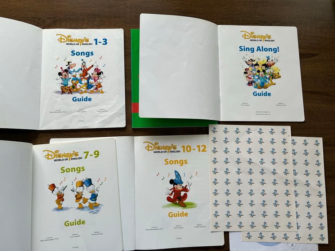 【美品】DWE　Sing Along シングアロング　絵本 CD ディズニー英語