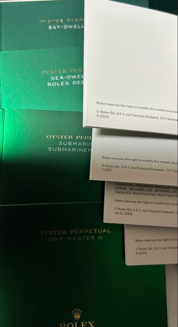 ロレックス純正デイトナ・デイトジャストMサイズ BOX 2箱 付属品 計32点