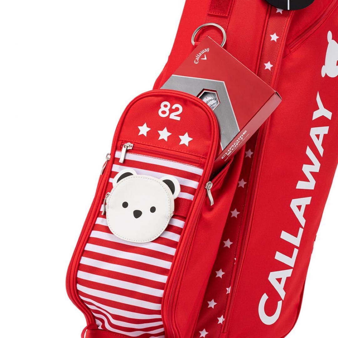 CALLAWAY キャディバッグ レッド ストライプ リミテッドモデル