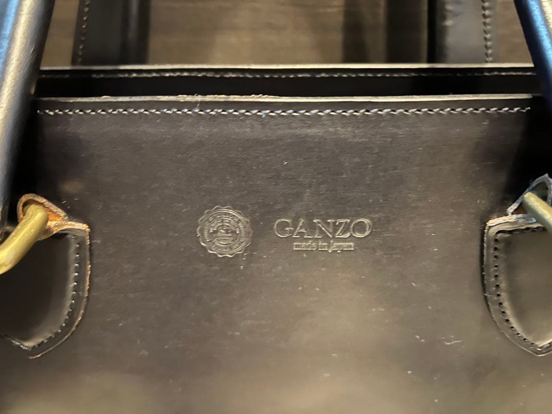ganzo　ガンゾ　ブライドルレザートート　ネイビー