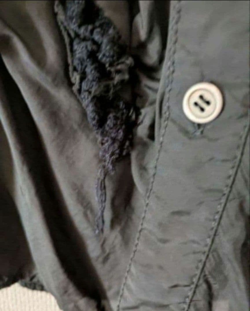 tricot COMME des GARCONS フリルブラウス 訳あり 黒