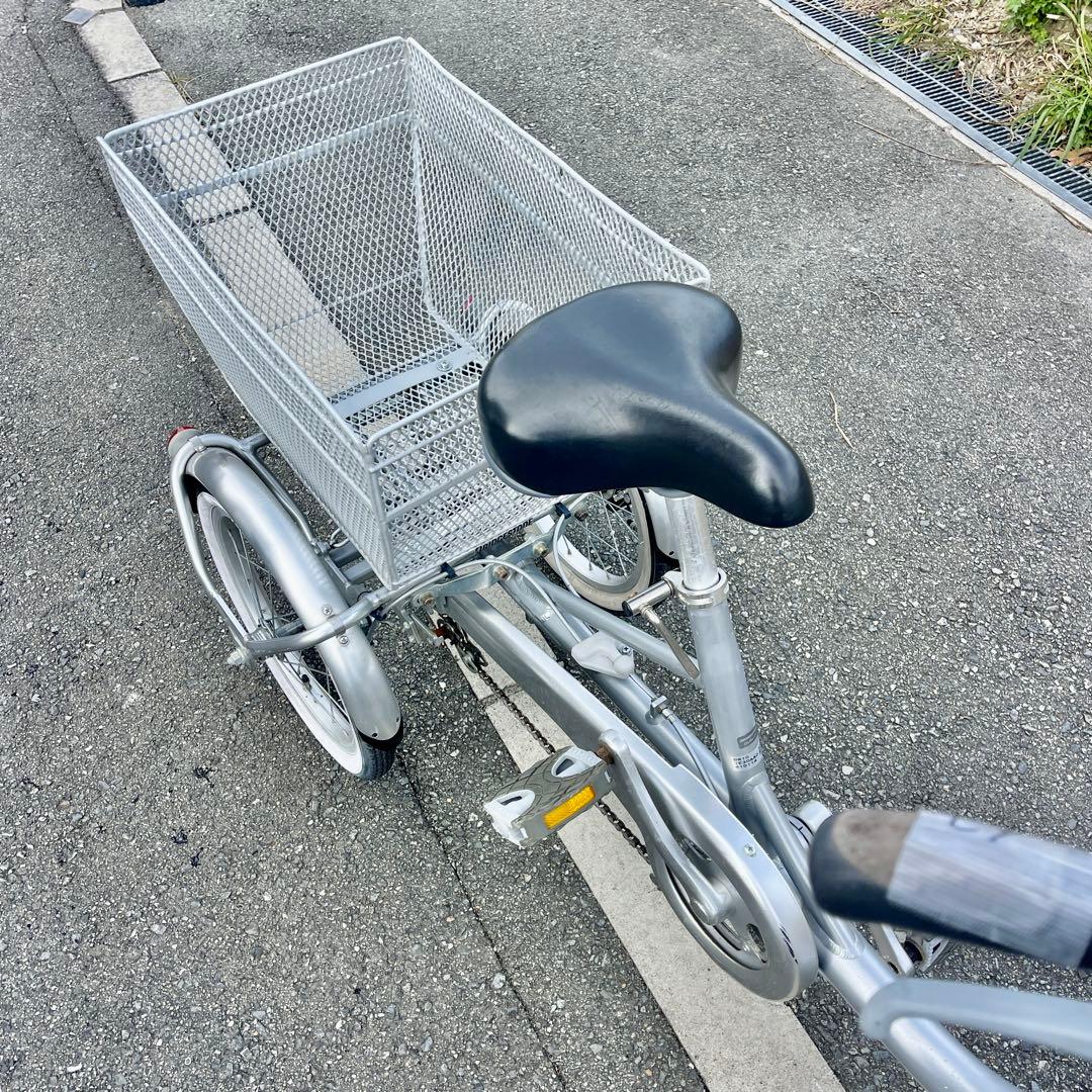 荷物を運びやすい三輪車、買い物向け自転車 ブリヂストンワゴン【大阪吹田・整備済】