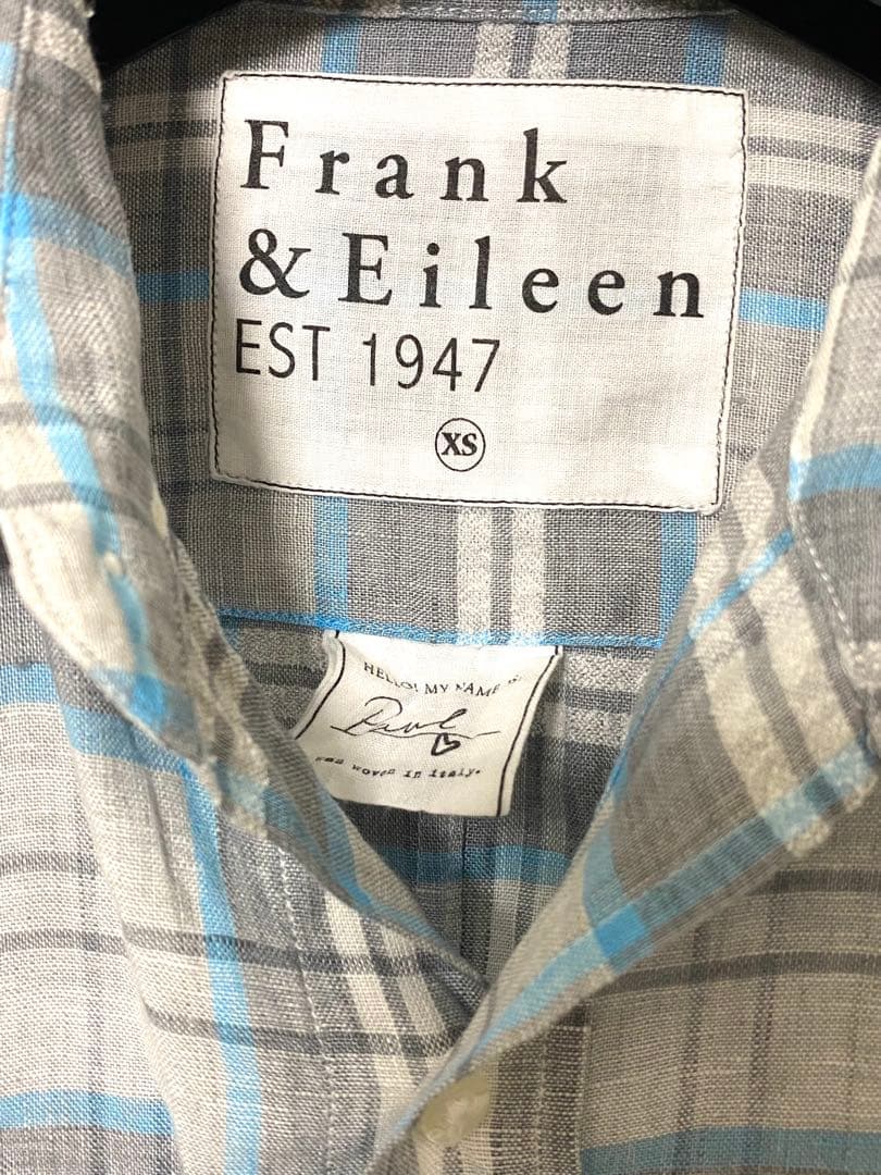 ★美品★Frank&EileenフランクアンドアイリーンLUKE長袖リネンシャツ