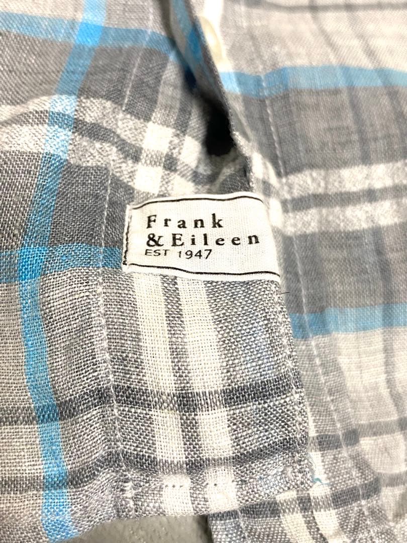 ★美品★Frank&EileenフランクアンドアイリーンLUKE長袖リネンシャツ