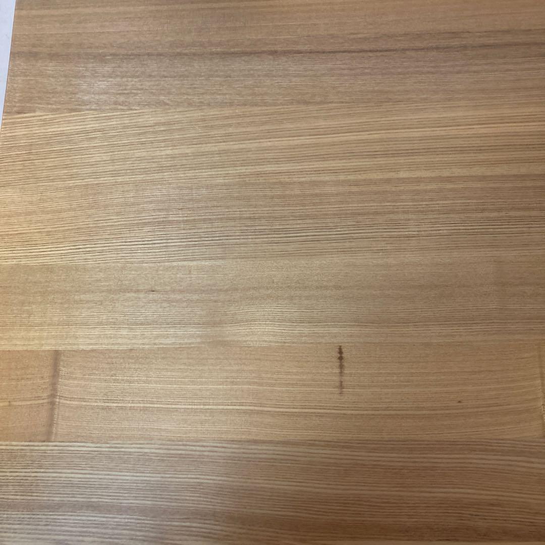 無印良品　タモ材　学習机　木製テーブル　引き出し付き