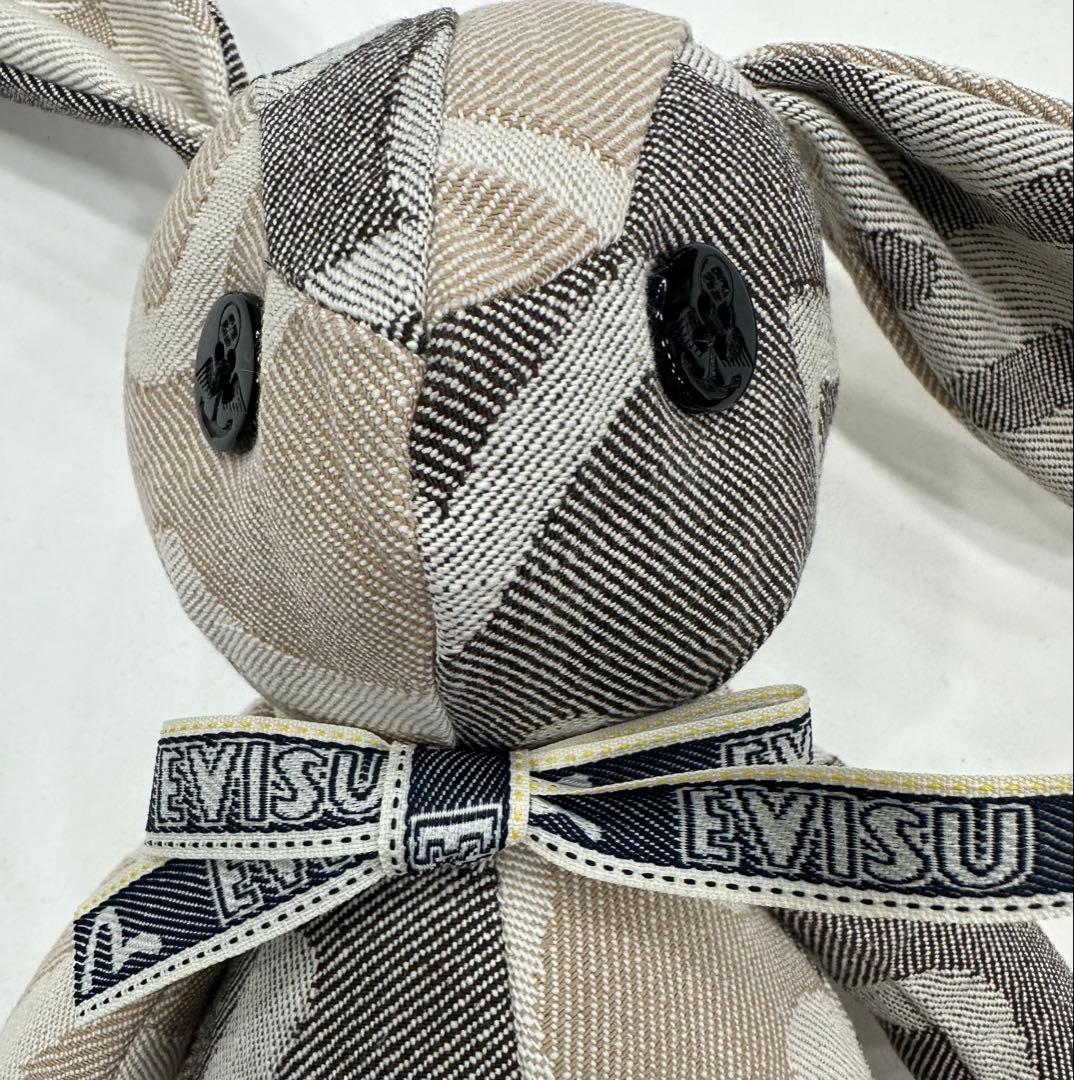 EVISU ウサギ型ぬいぐるみ デニム