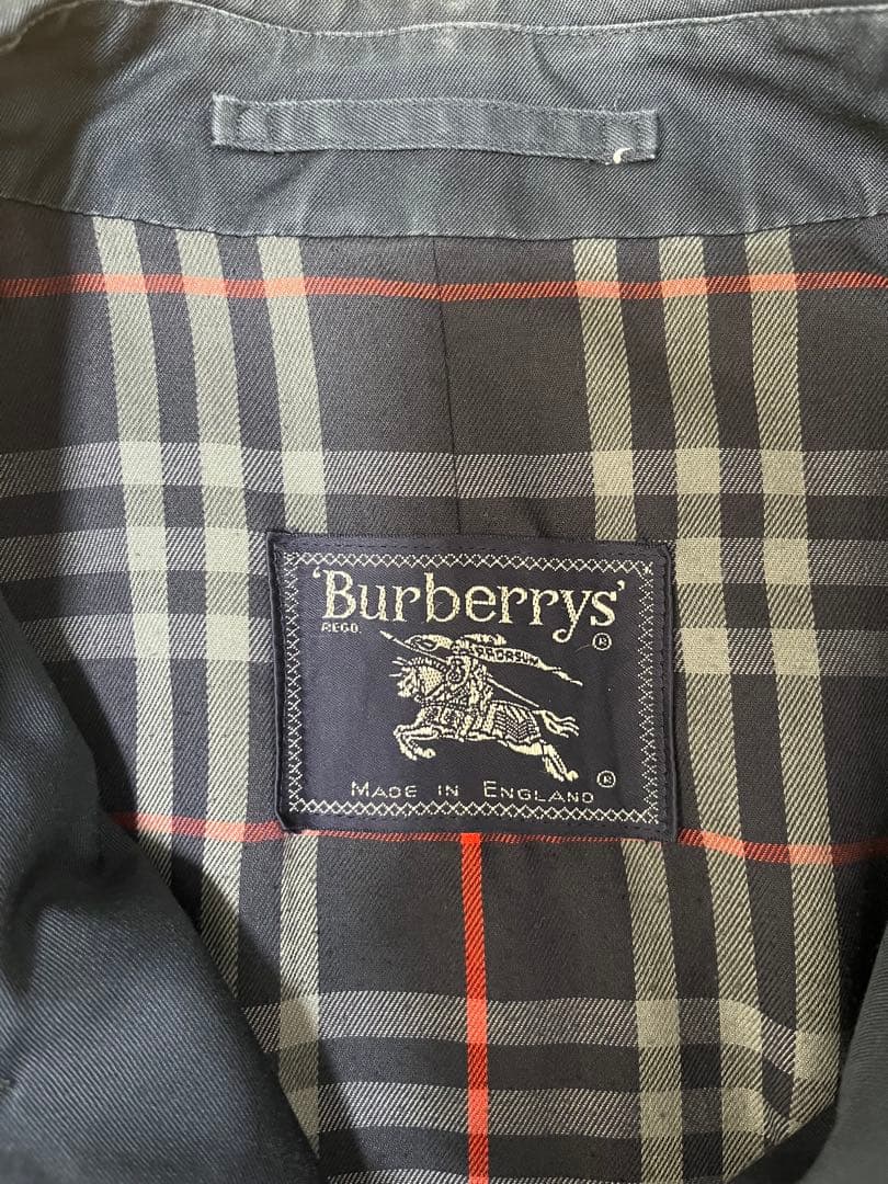 90s 英国製 Burberrys バーバリーズ コート ネイビー
