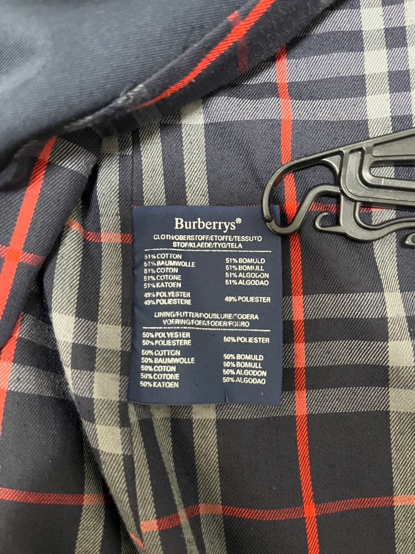 90s 英国製 Burberrys バーバリーズ コート ネイビー