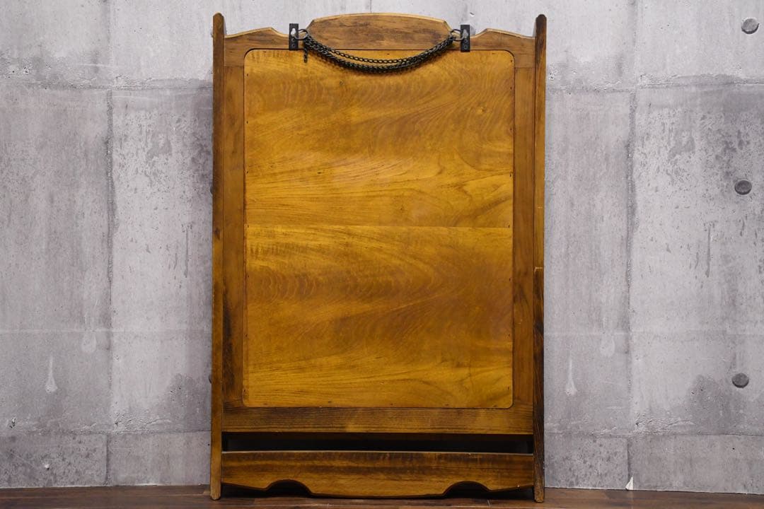 CIC67 オールドカリモク コロニアル 棚付き ウォールミラー カタカナ表記