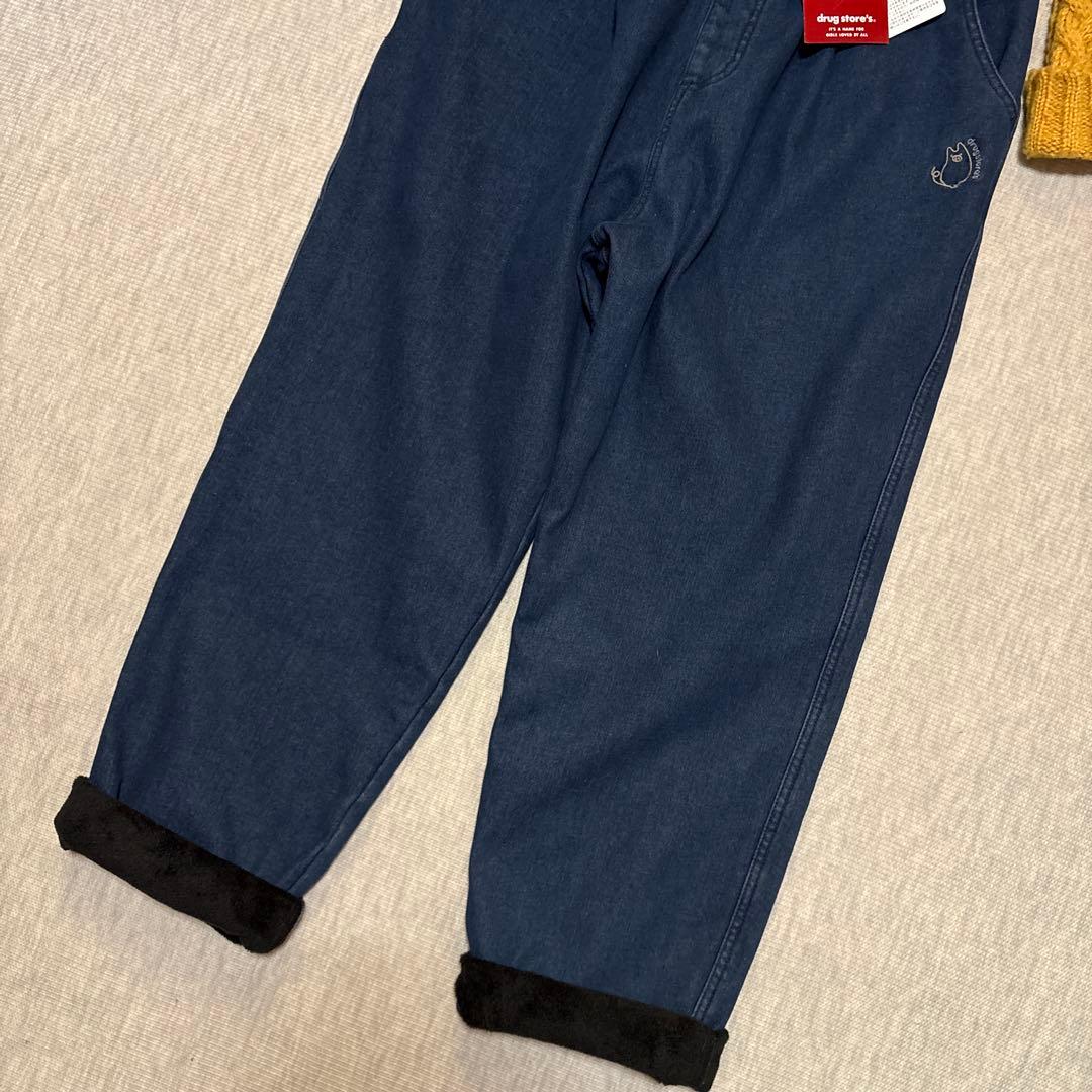 新品タグ付★ドラッグストアーズ★あったか裏起毛♪ストレッチデニムパンツ★
