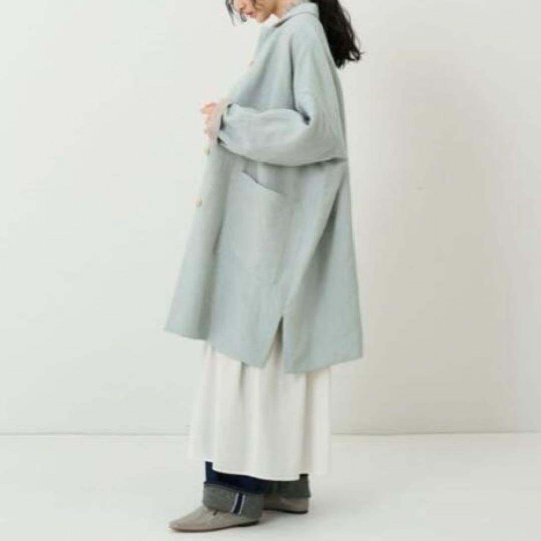 極美品 コンジェペイエ リネンリバーシブルコート 近年モデル ゆったり