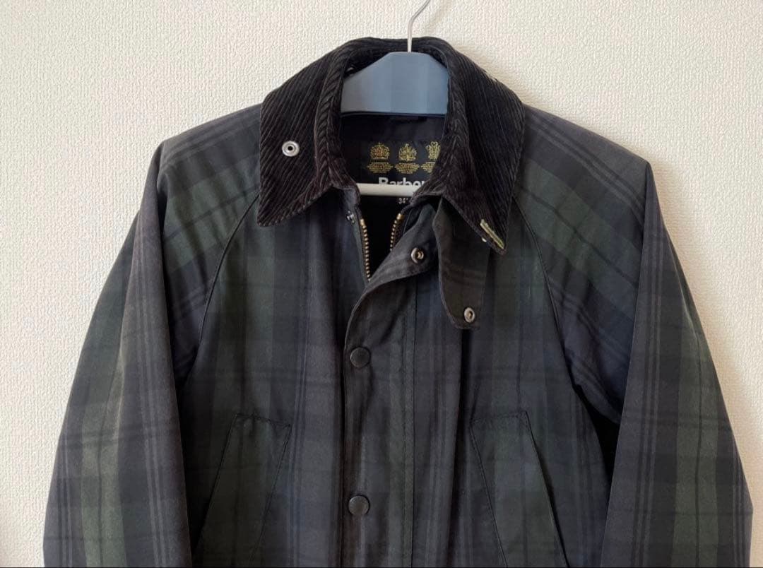 Barbour ブラックウォッチ オイルドジャケット 34 ビームス別注