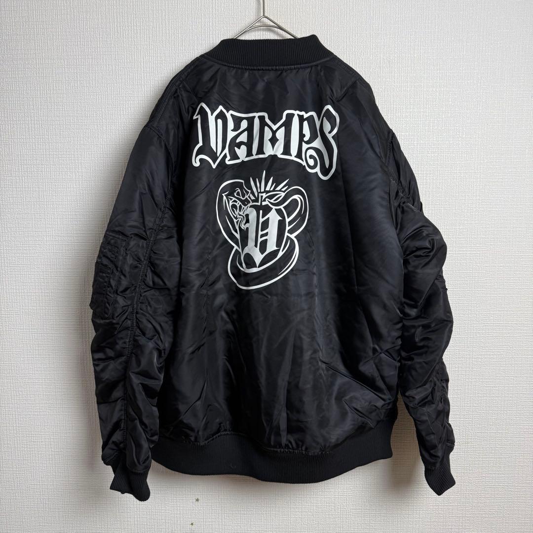 ジャケット・アウター 942 VAMPS UNDERWORLD RJB MA-1 Patch Blk