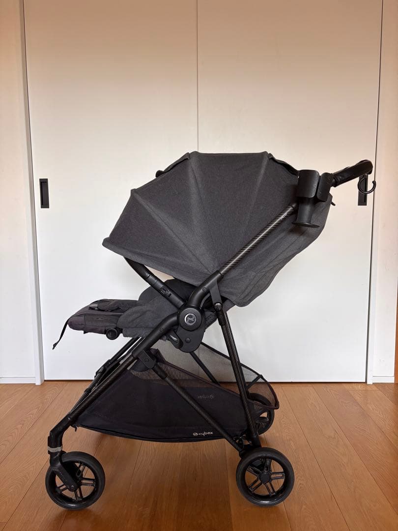 cybex ベビーカー メリオカーボン ディープブラック