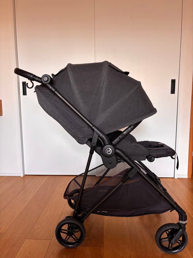 cybex ベビーカー メリオカーボン ディープブラック