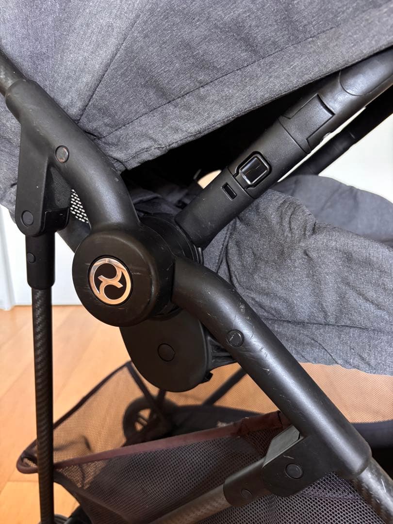cybex ベビーカー メリオカーボン ディープブラック