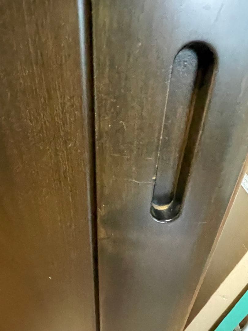 送料無料　ミラー付き木製　ワードローブ/洋服ダンス/クローゼット