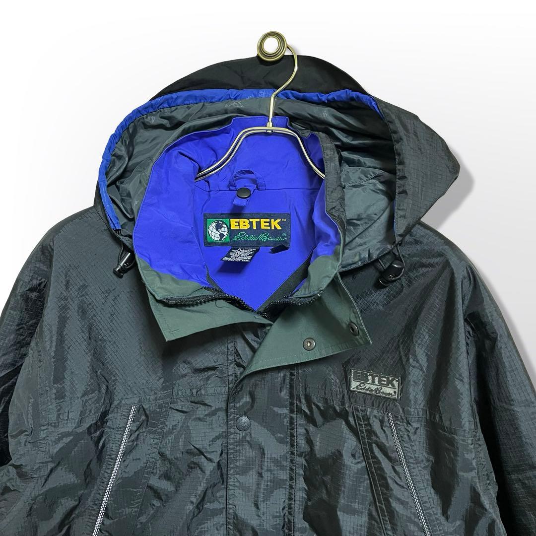 エディーバウアー ナイロンジャケット EBTEK 黒 アウトドア パーカー